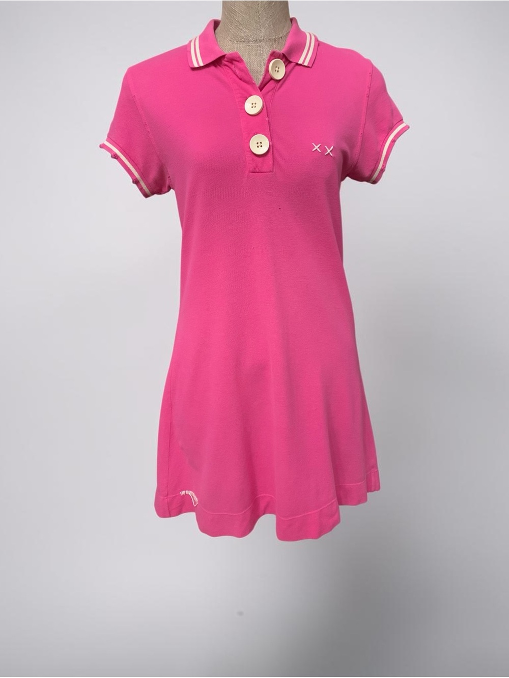 Vintage Project E Hot Pink Polo Mini Dress